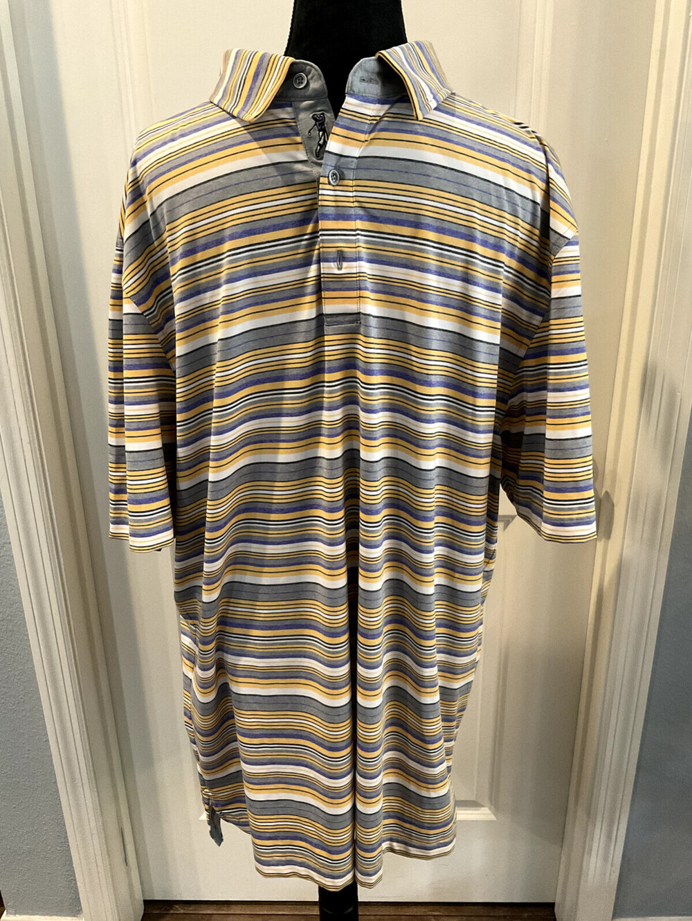 EUC Bobby Jones Striped Polo, size 3XL (fits like a large)